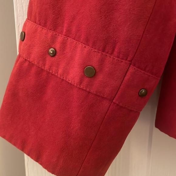 Suede ConradC Collection jacket, burnt orange in color - Picture 3 of 4